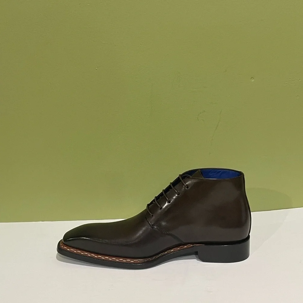Emilio Franco ankle boot chukka chocolate oxford leather calf lace up